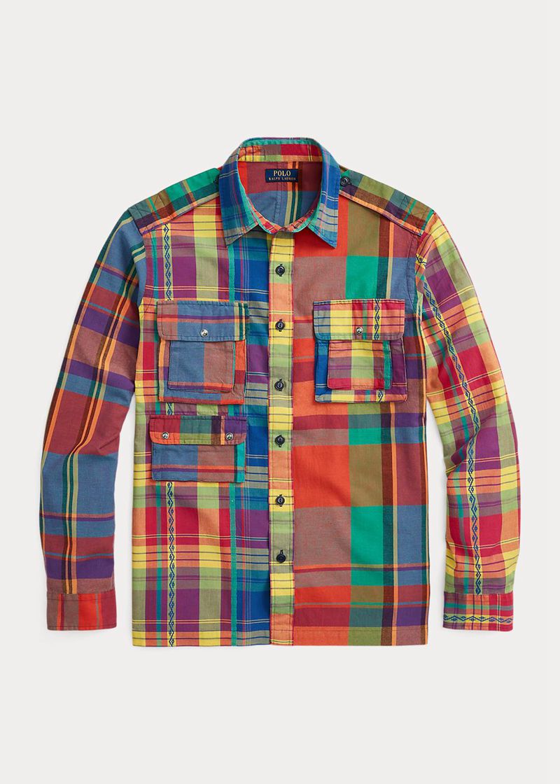 ポロ ラルフ ローレン シャツ メンズ カラー Madras Fun Overshirt SAIXL5270